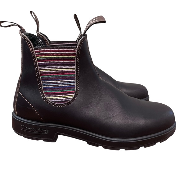 Blundstone 1409 Women’s Stout Brown and Stripes Chelsea Boots Size 11 - Picture 3 of 9
